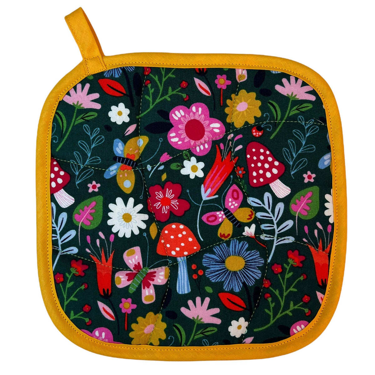Floral Mushroom Pot Holder