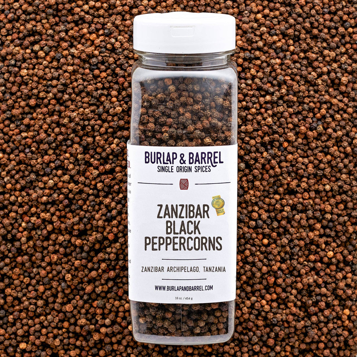 Zanzibar Black Peppercorns - Single Origin Spice & Seasoning: 2.0 oz glass jar