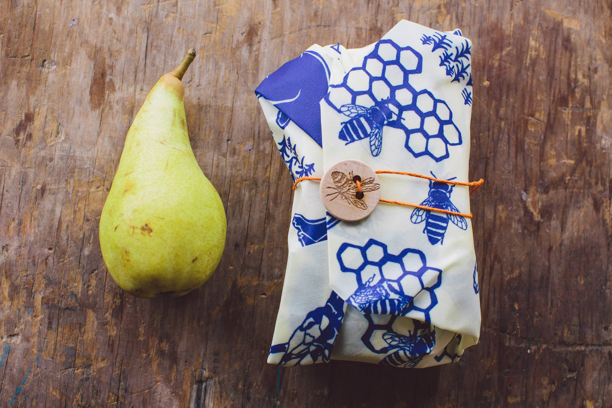 Bees Wrap Lunch 3 Pack - Bees & Bears Print