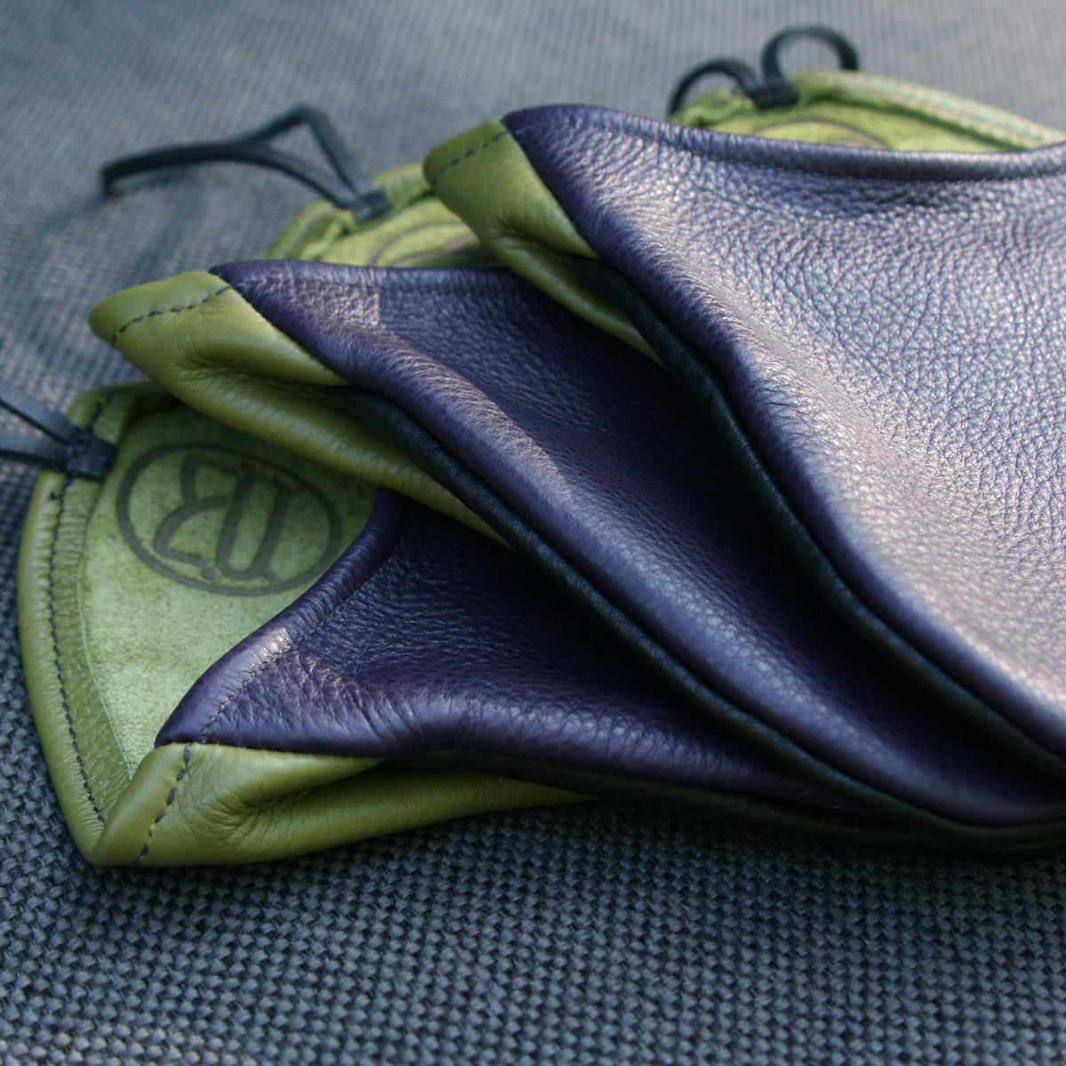 Half Oven Mitt (Colors): Concord Grape & Green & Black