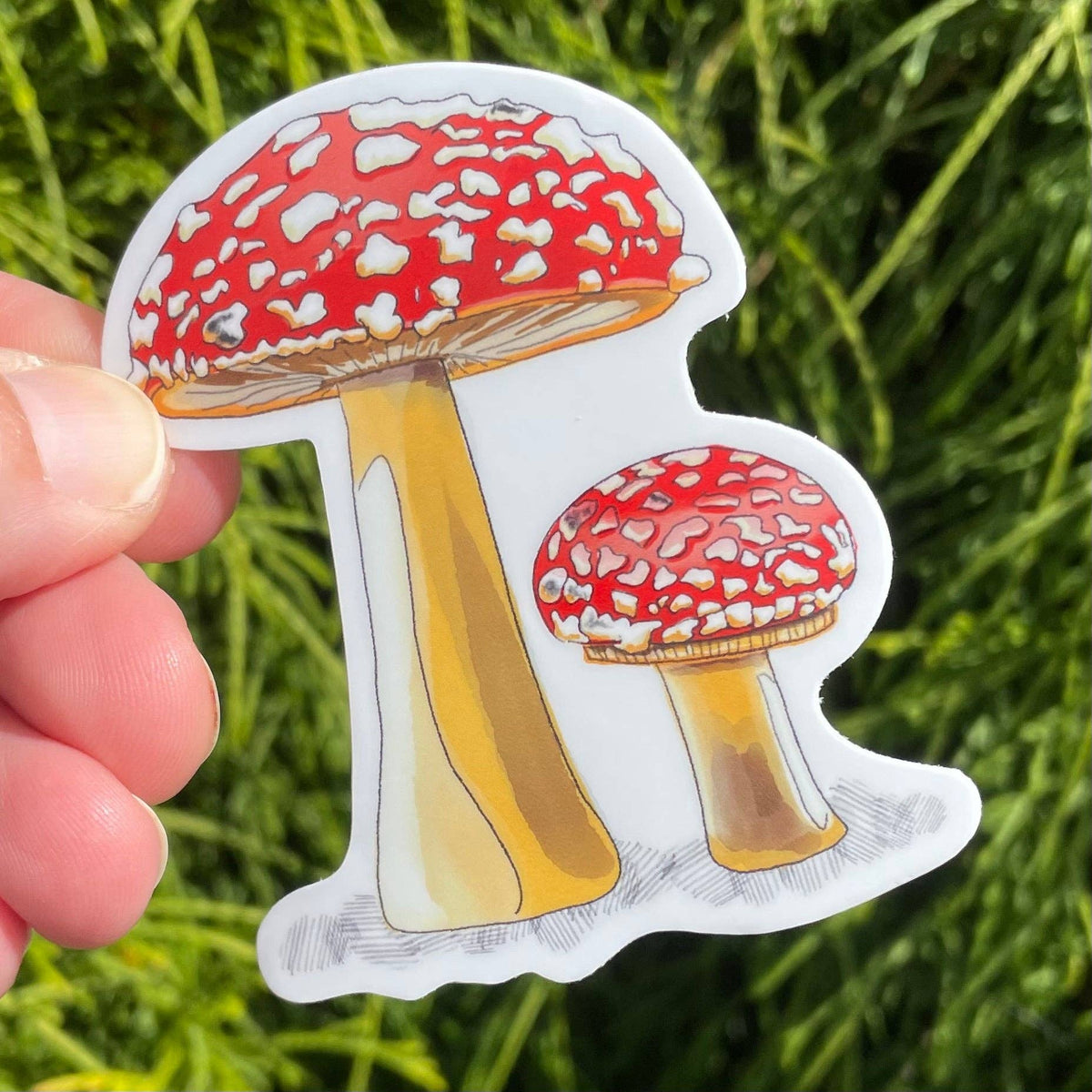 Mushroom Die Cut Sticker