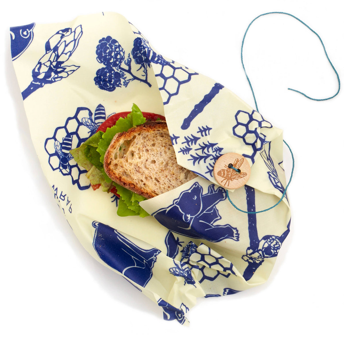 Bees Wrap Lunch 3 Pack - Bees & Bears Print