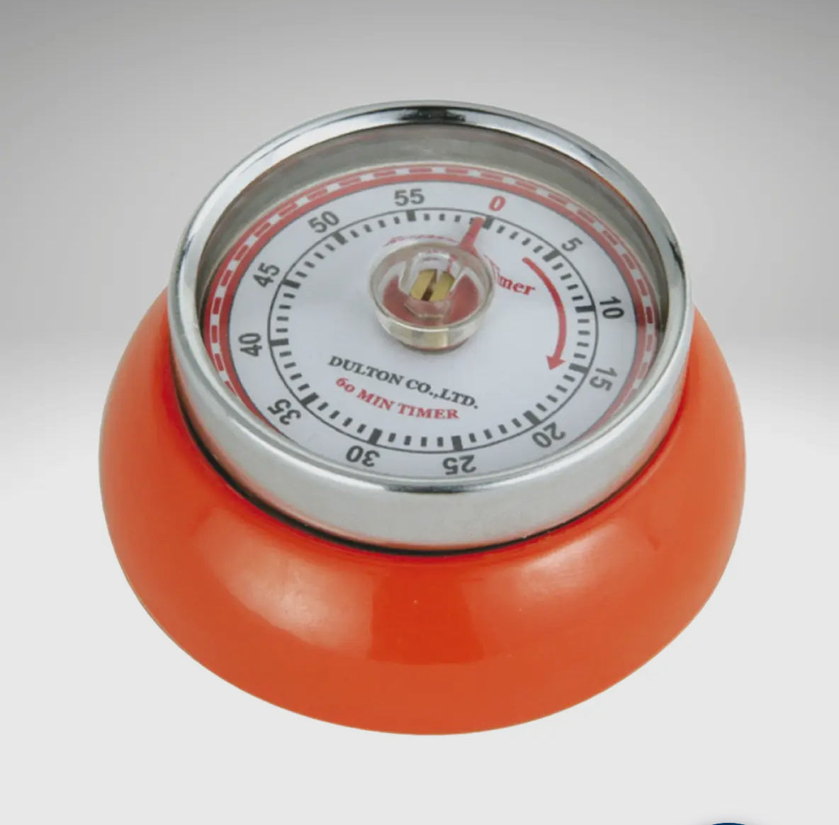 "Retro" Kitchen Timer, orange, 2.75” x 1.25"