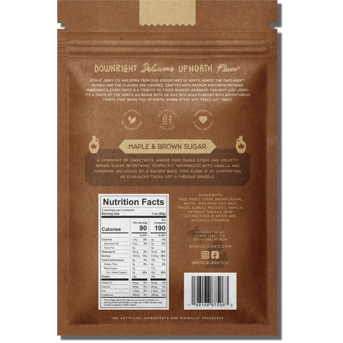Rogue Maple & Brown Sugar Beef Jerky