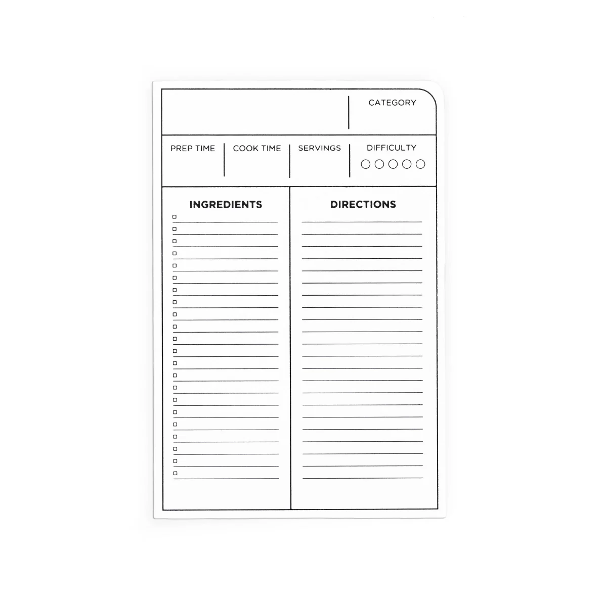 Blackwing Volume 140 Recipe Cards (Set Of 10)