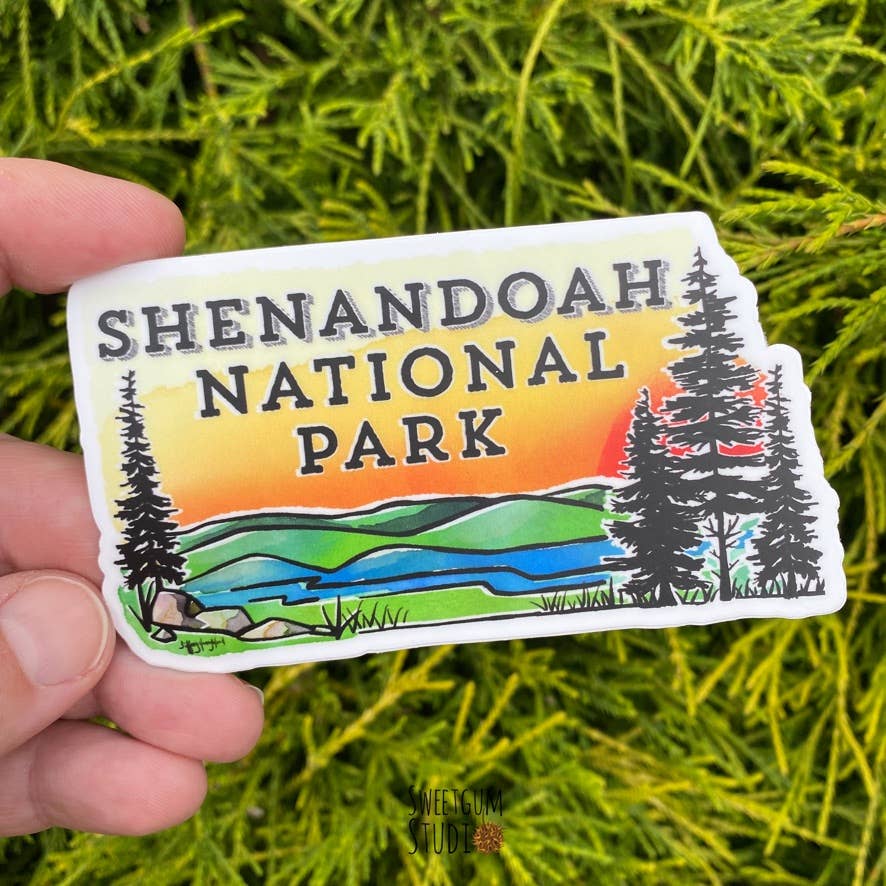 Shenandoah National Park Die Cut Sticker: 4" SNP
