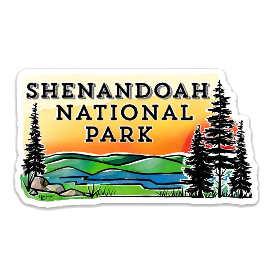Shenandoah National Park Die Cut Sticker: 4" SNP